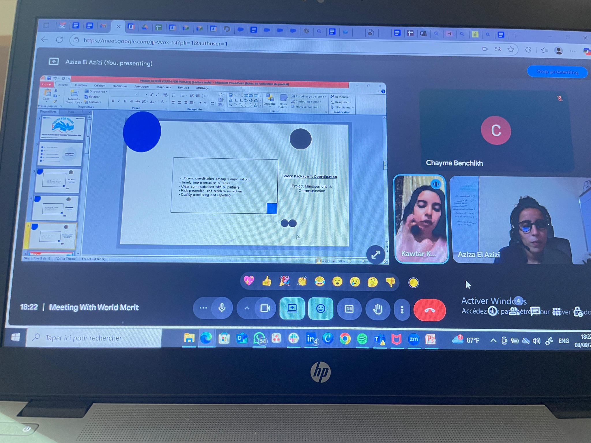 Participants’ interaction